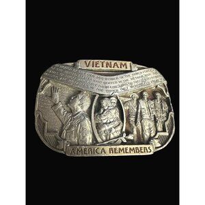 C+J inc ‎ Vietnam War Commemorative Belt Buckle Made In USA Vintage 1992